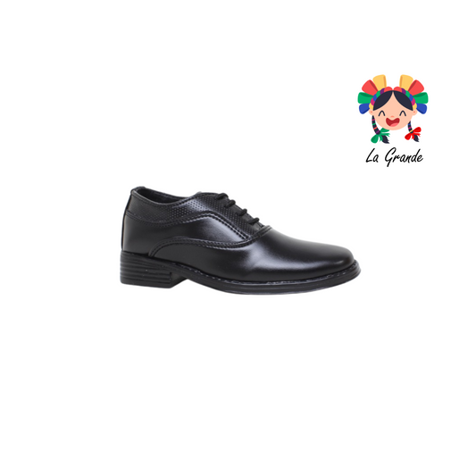 166-C ADRIANO GIANETTI negro zapato escolar infantil joven y caballero