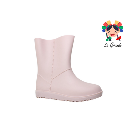 1677 TOP MODA  Rosa Leche  Bota de Hule para Dama