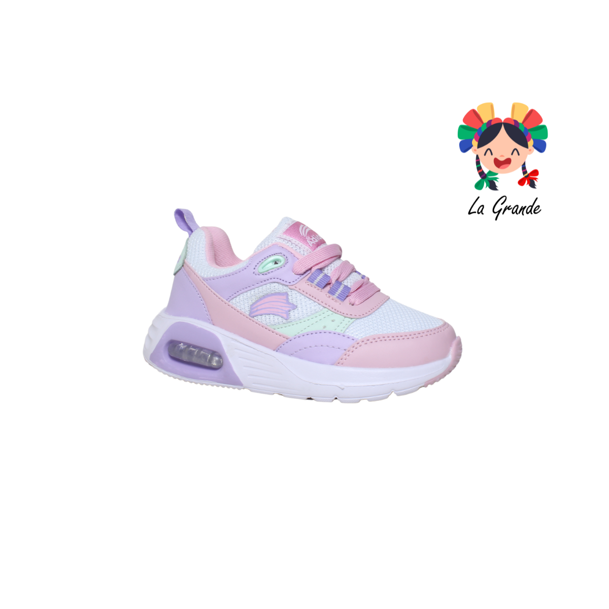 1716 ADIORA BLANCO MULTICOLOR Tenis Casual para niña