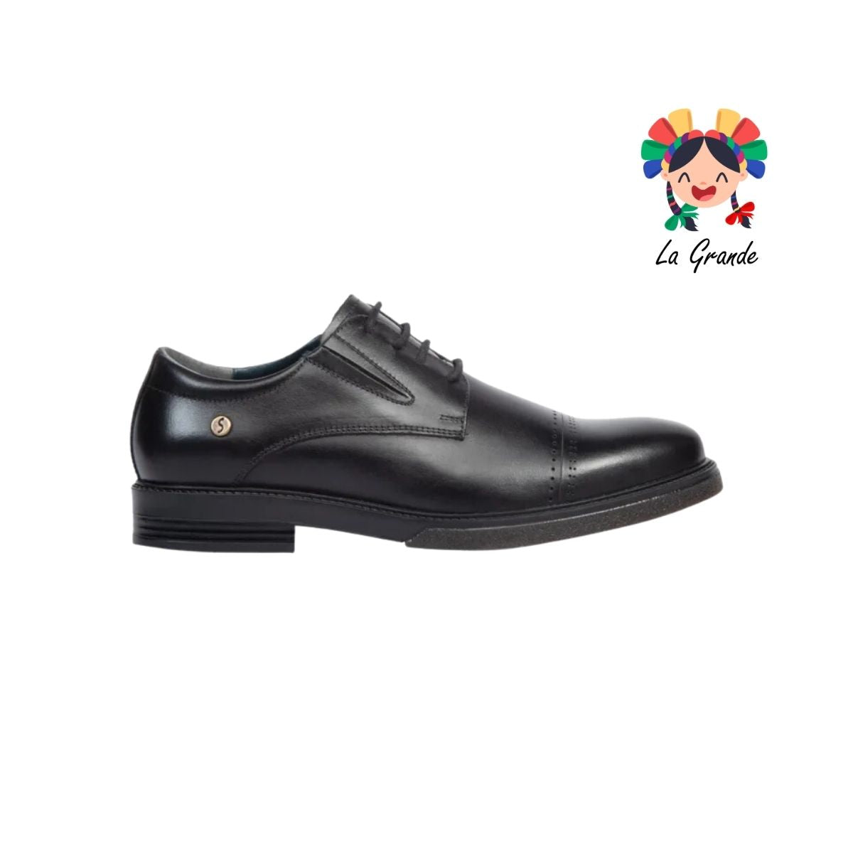 1821 SCHATZ SPORT Negro Piel Zapato para Caballero