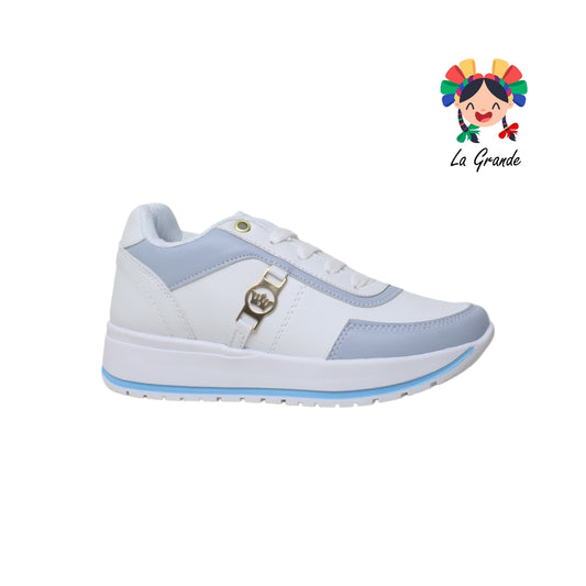 560 TORONTO Blanco Cielo Tenis Choclo para Dama