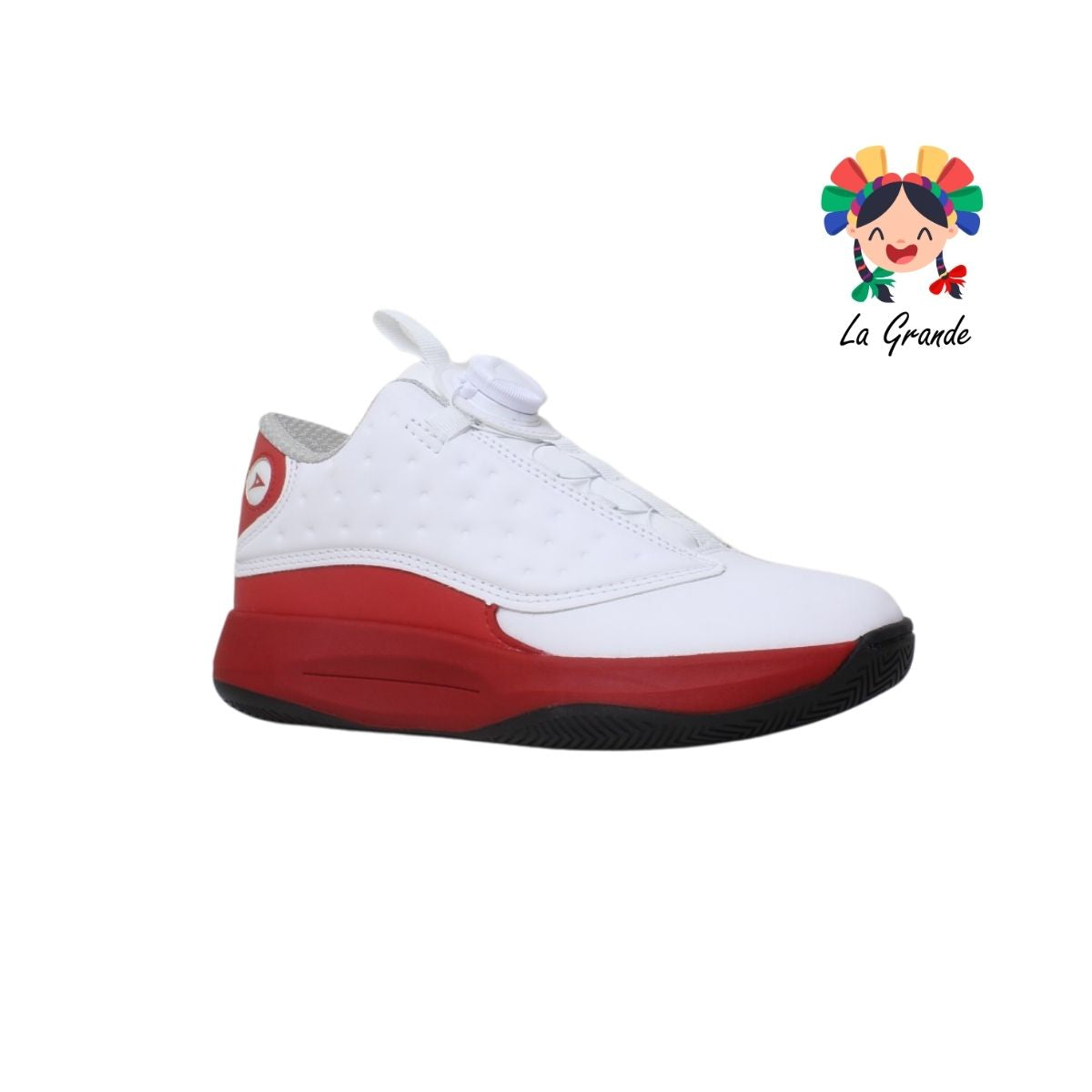 2013 PIRMAR Blanco Rojo Sint Tenis  con Sistema Ajustable Original para Niño y Niña