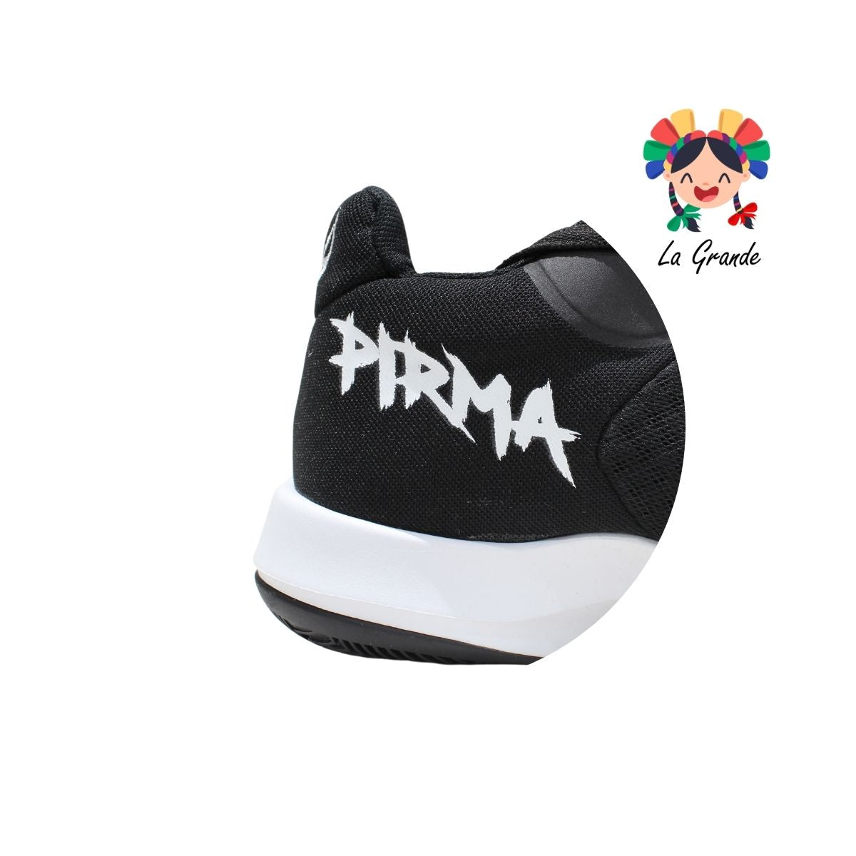 2014 PIRMA Negro Blanco Textil Tenis Basketball para Caballero