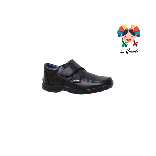 2021 MXW negro zapato de piel escolar infantil niño y joven