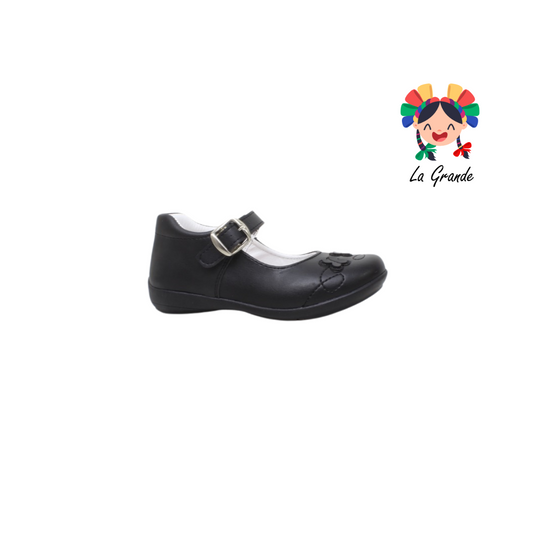 21-460 CLEO Negro Zapato Infantil Para NIña
