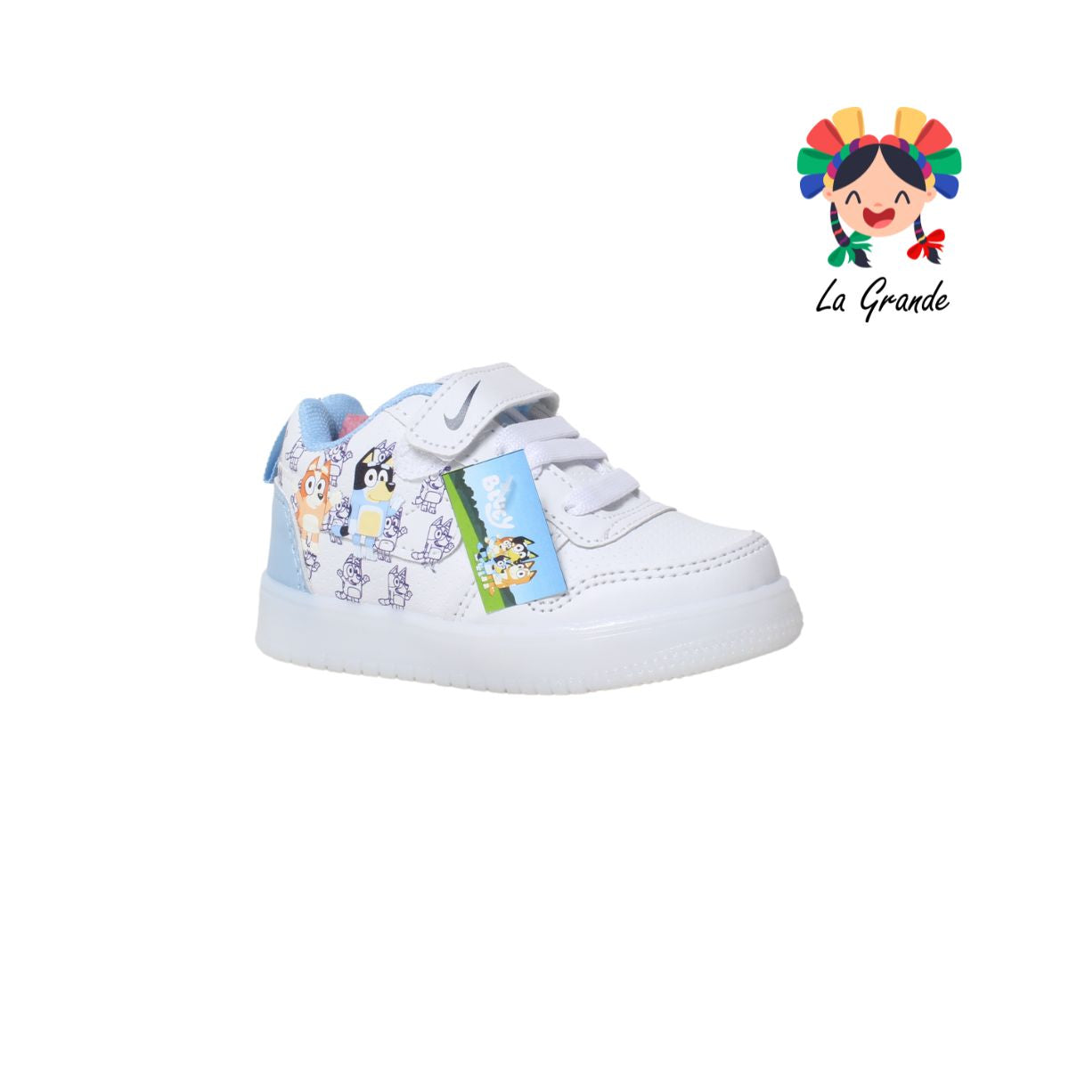 223 R-KIDS Blanco Cielo Sintético Tenis Bota con Luz Led para Niña y Niño