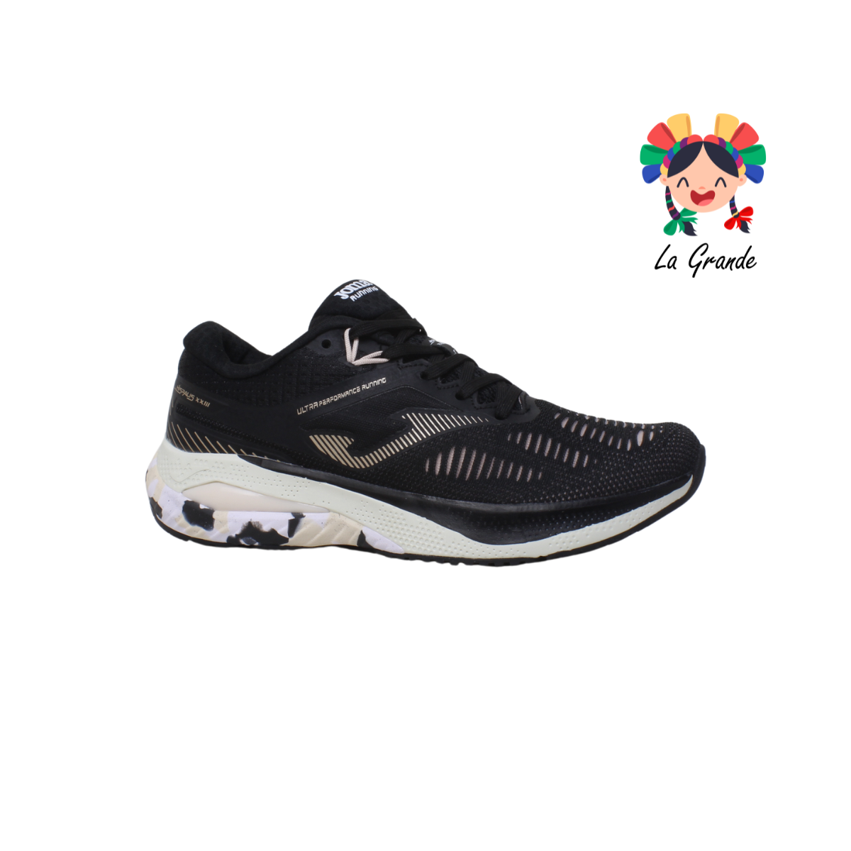 2301 JOMA Black Tenis running  para Joven y Dama