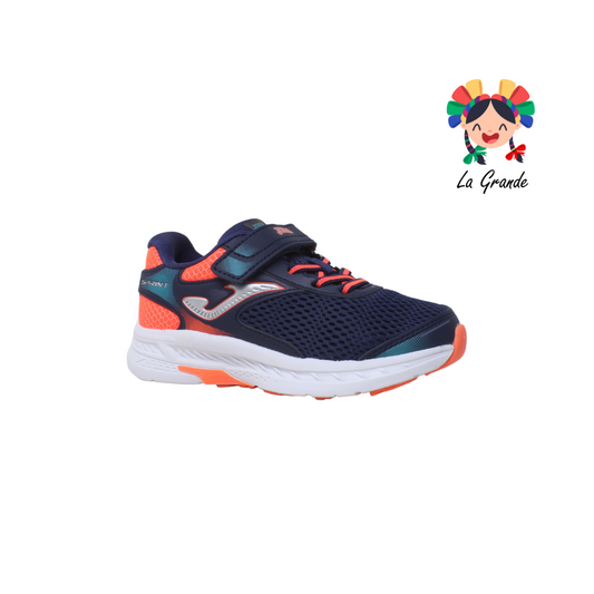 2303-JOMA Navy Red Textil Tenis Casual para Niño