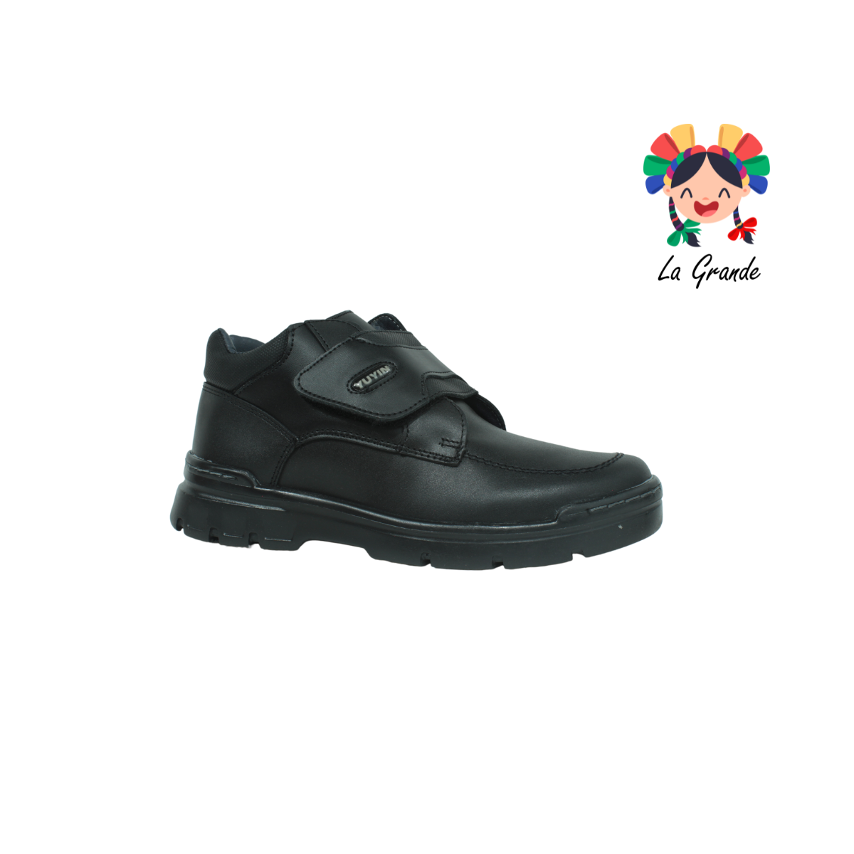 23302 YUYIN negro zapato escolar antiderrapante con velcro para joven