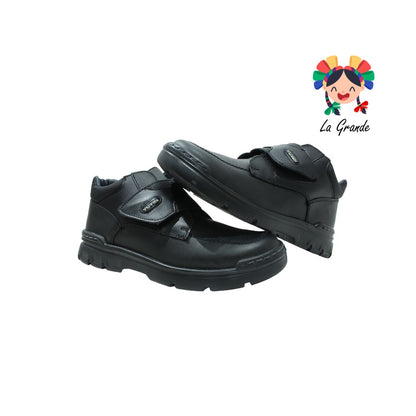 23302 YUYIN negro zapato escolar antiderrapante con velcro para joven