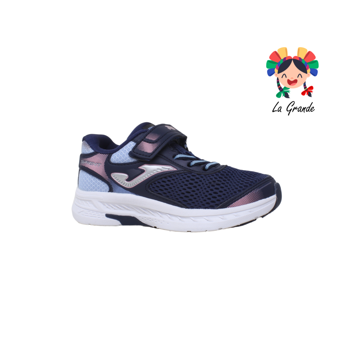 2333-JOMA Navy Sky Blue Textil  Tenis Casual para Niña