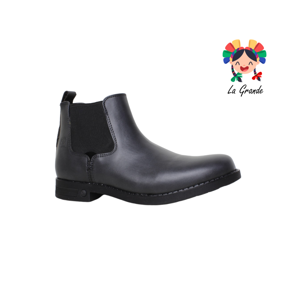 2351 CUSTOM Negro Atanado Botin Cadual para Caballero