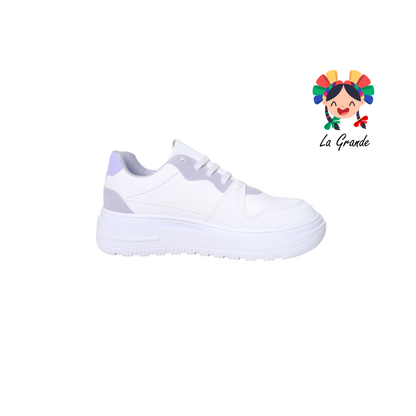 2454 URBAN SHOES Blanco Lila Tenis para niña