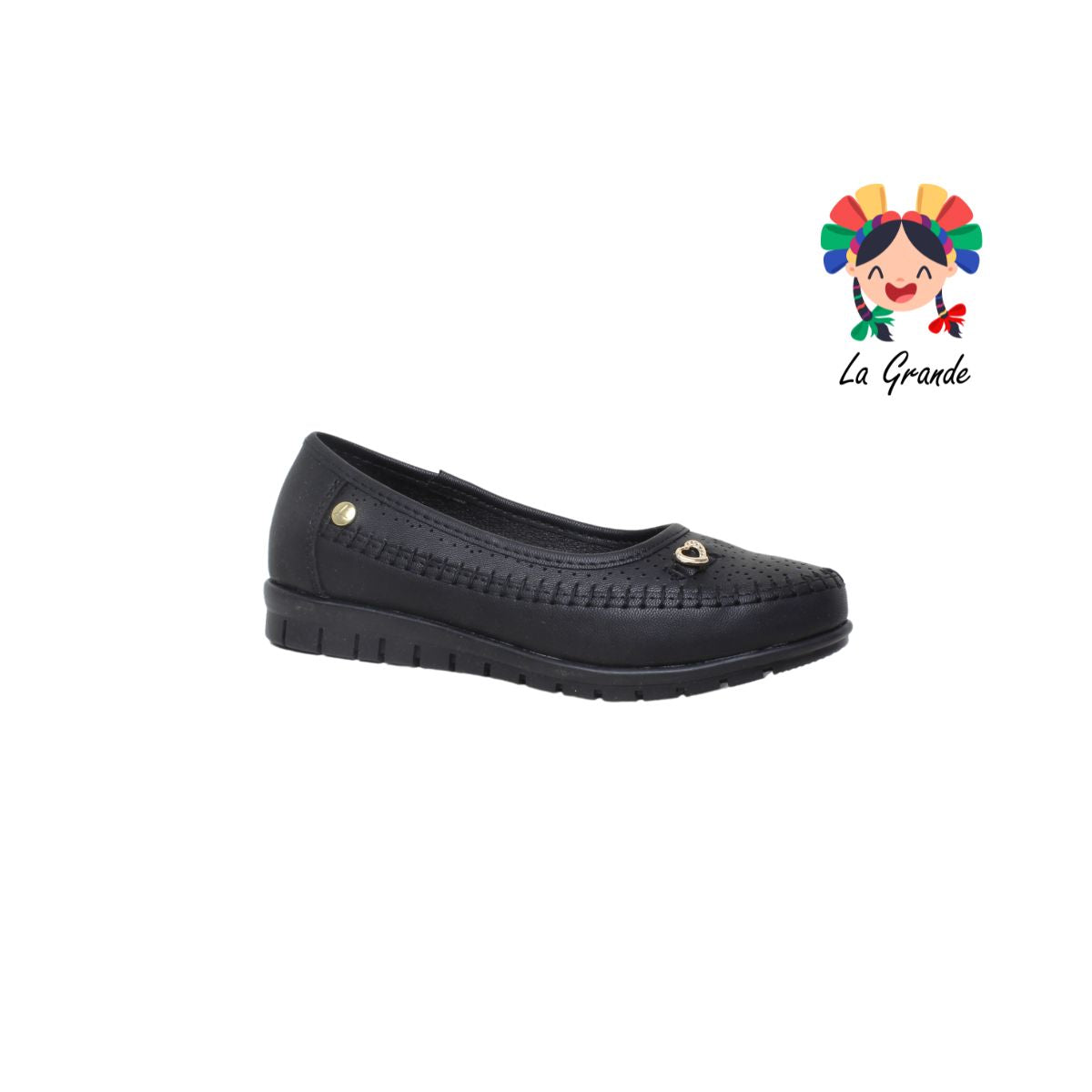 2502 LUPITAS Negro Zapato Mocasín para dama