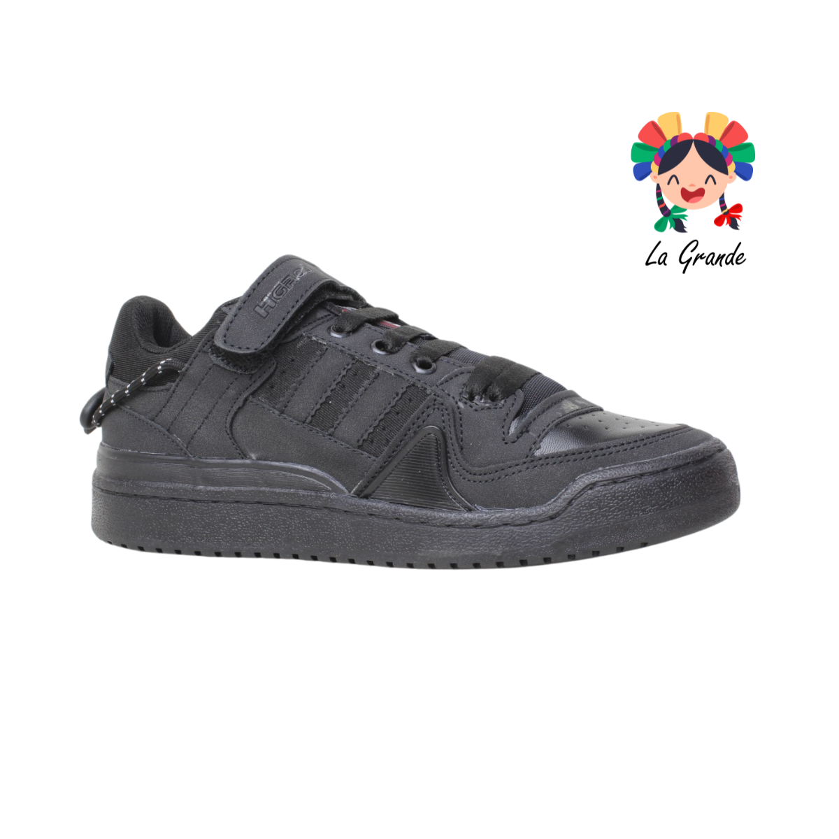 252 H-GROSS Negro Tenis Tipo Casuales choclo para caballero