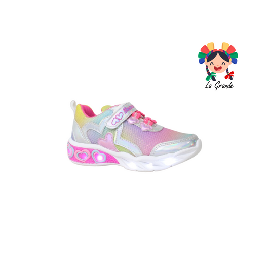 2565 DOMINIQ Multicolor tenis Textil con Luces para Niña