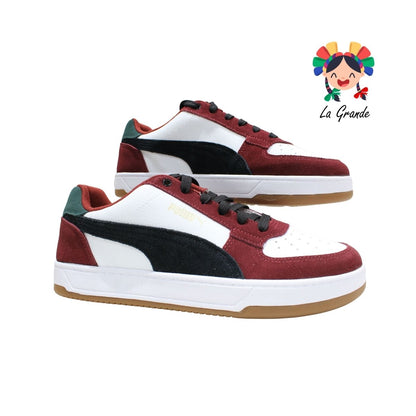 401-PUMA Year Sport Blanco Rojo Verde Tenis casual de caballero