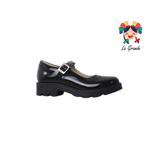 2818 DOGI Negro Charol zapato escolar para jovencita