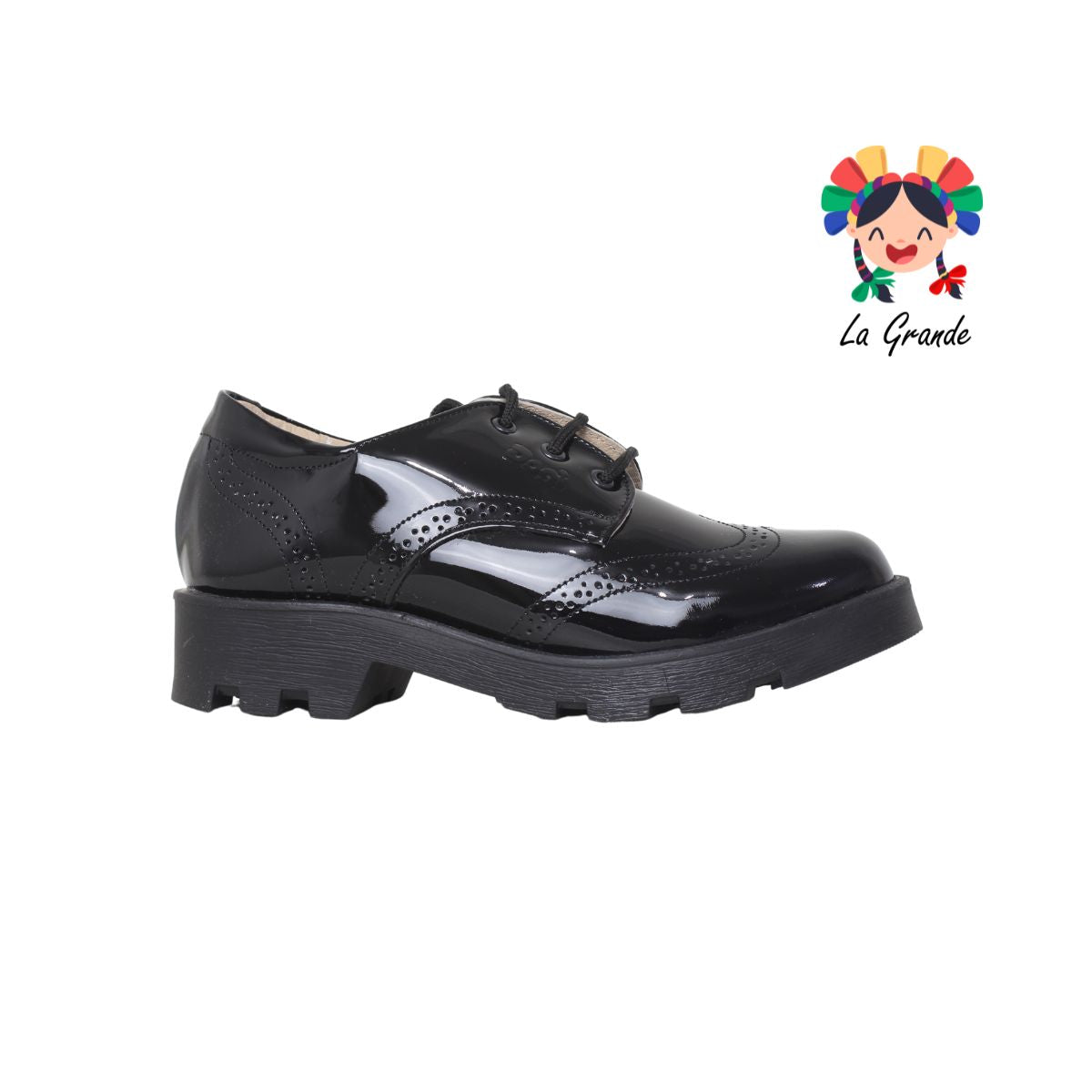 2831 DOGI Negro Charol Zapatos Para Dama