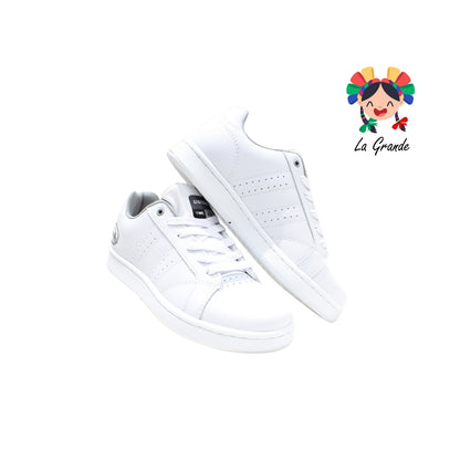 535 UNION Blanco Oxford de Piel Tenis de Casual para Joven y Dama