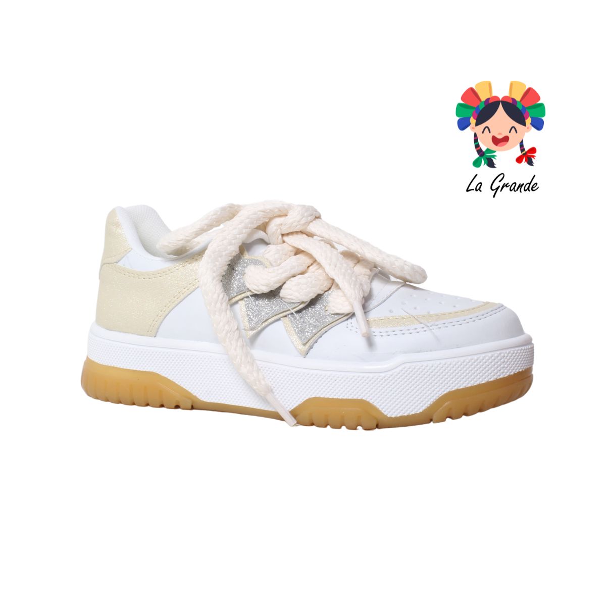 3000 FRIDAYS Blanco Late Tenis Urbano Choclo para Dama