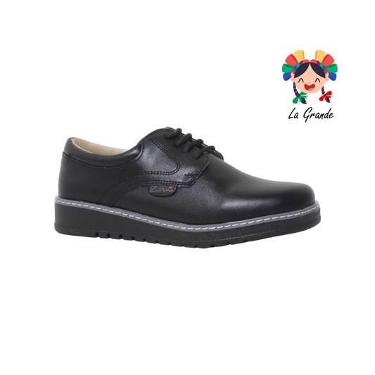 3010 LADY FLORES Negro Sint Zapato Liso  Casual para Dama