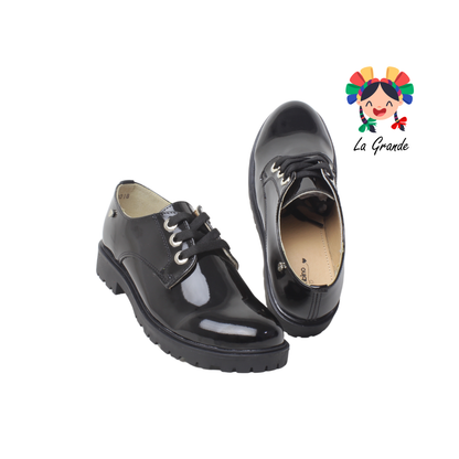 3018 BAMBINO Negro Zapato Escolar para jovencita