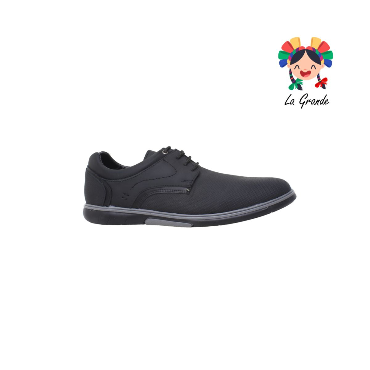 3080 CRAZY SHOES Negro zapato casual para caballero