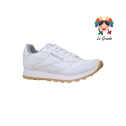 3108 RADDOCK Blanco Blanco Tenis Choclo Unisex para Dama y Joven