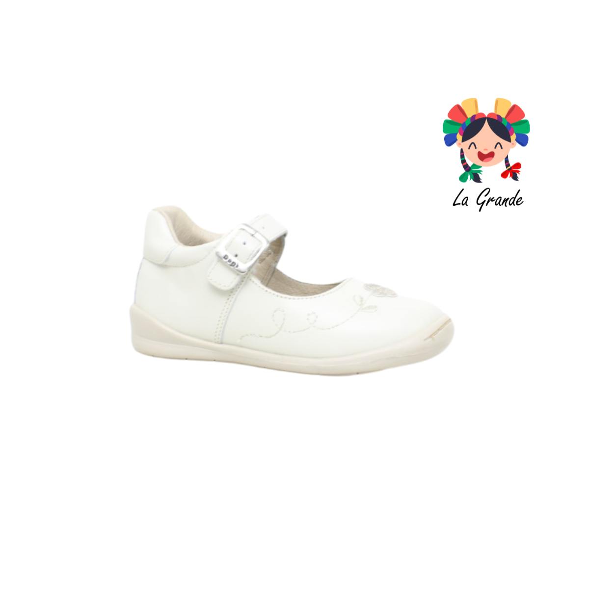 3120 DOGI Crema Piel Zapato Casual para Niña