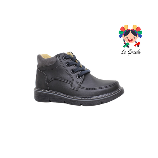3133 ROKINO negro zapato tipo bota escolar infantil niño