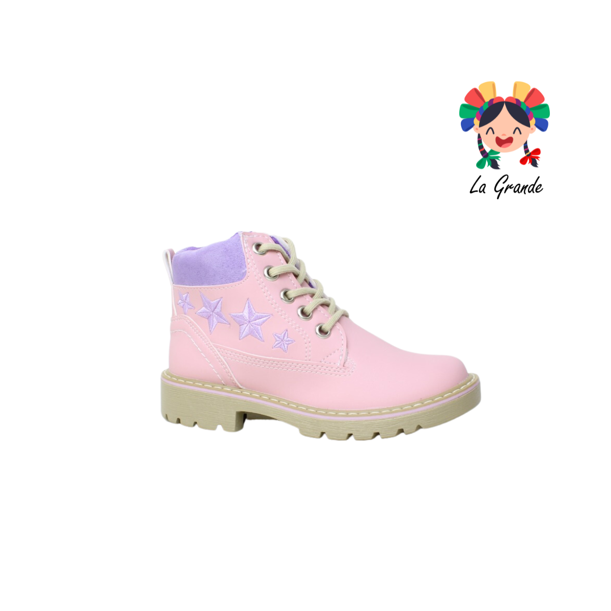 3156 ROKINO Rosa Lila Bota para Niña