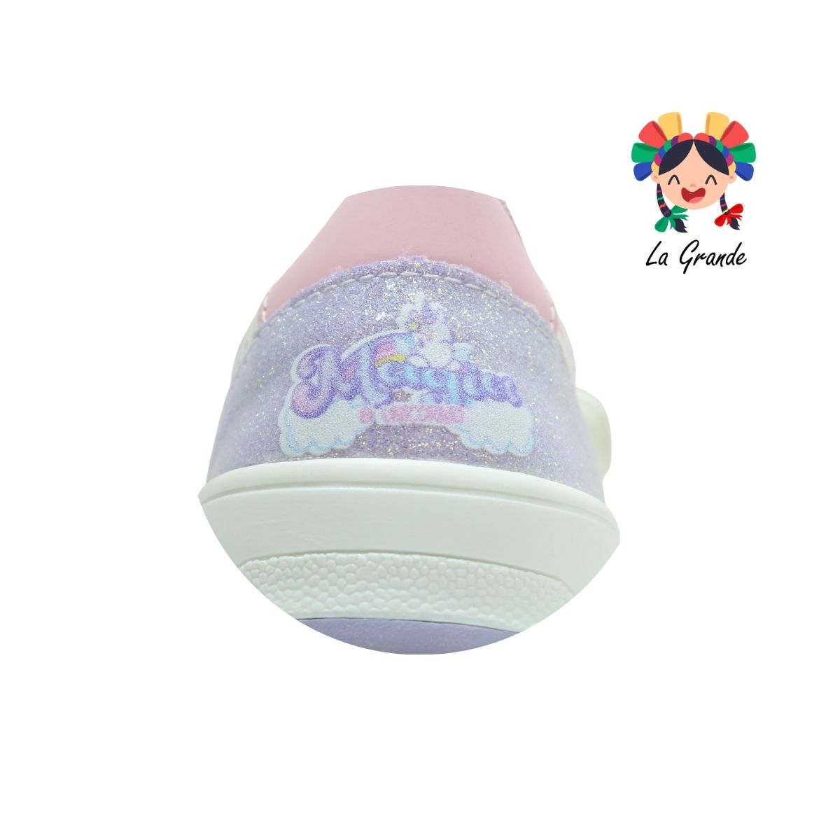 332509 TROPICANA Blanco Lila Tenis Contactel con Unicornio para Niña