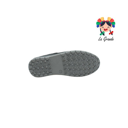 3350 CUSTOM negro gris Mocasin para joven