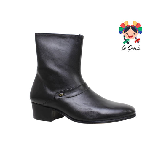 361 GUASEQUI negro bota vaquera de piel para caballero