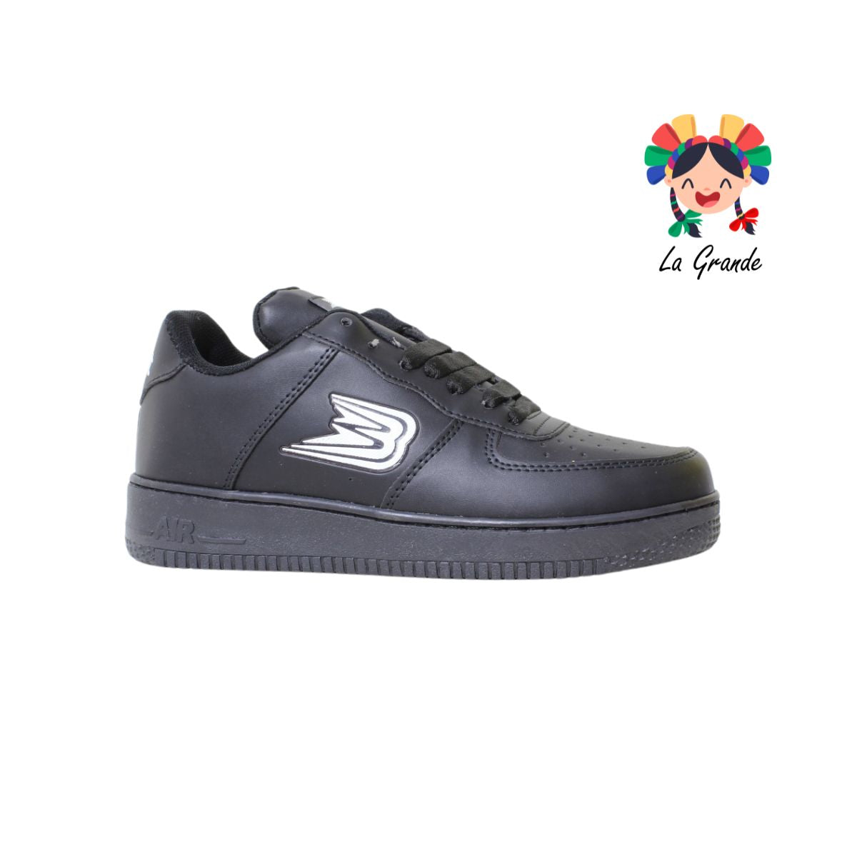 362 BOOST Negro Blanco Sintético Tenis Choclo Casual para Caballero