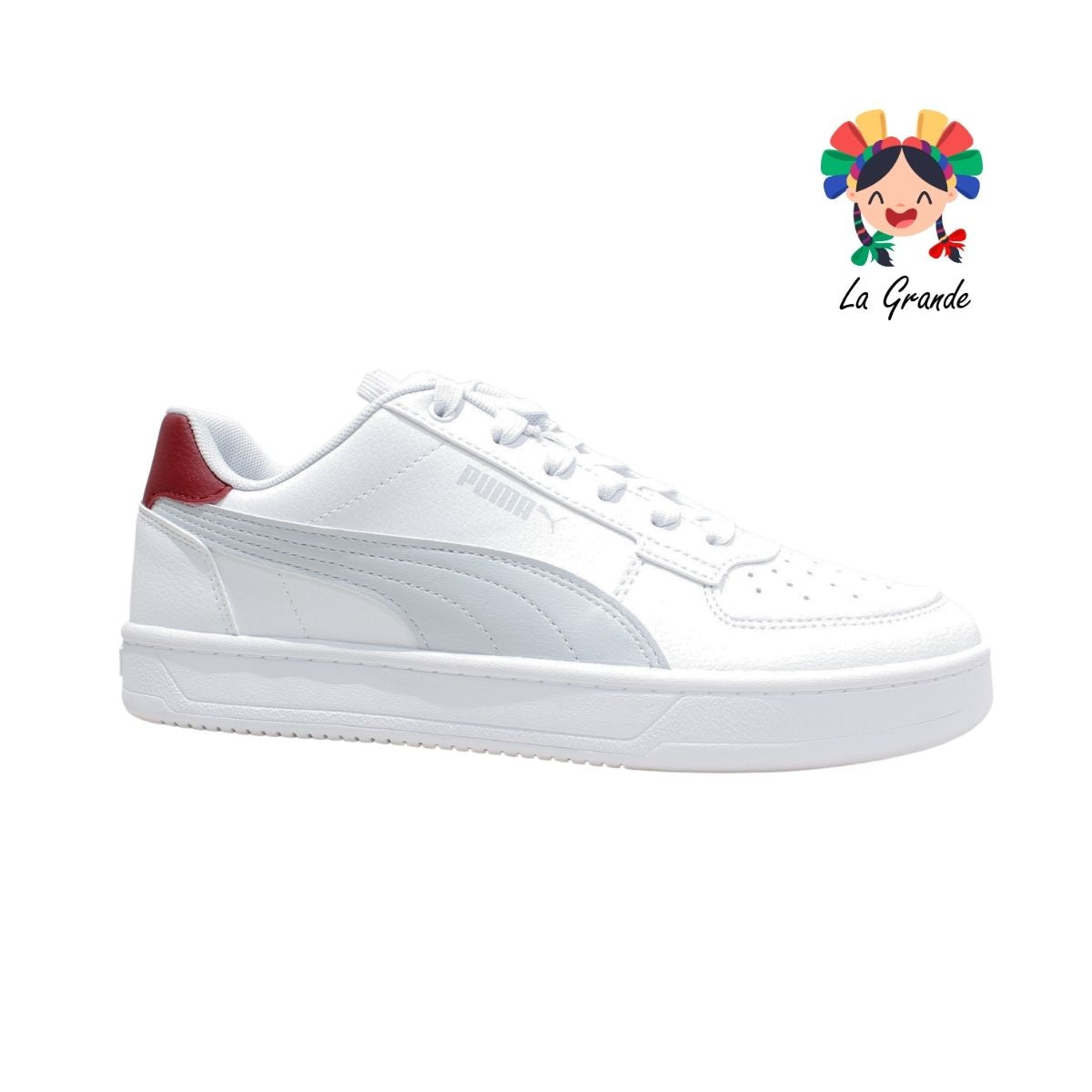 3720 CAVEN 2.0-PUMA Blanco rojo tenis tipo choclo importado original para Joven y Dama