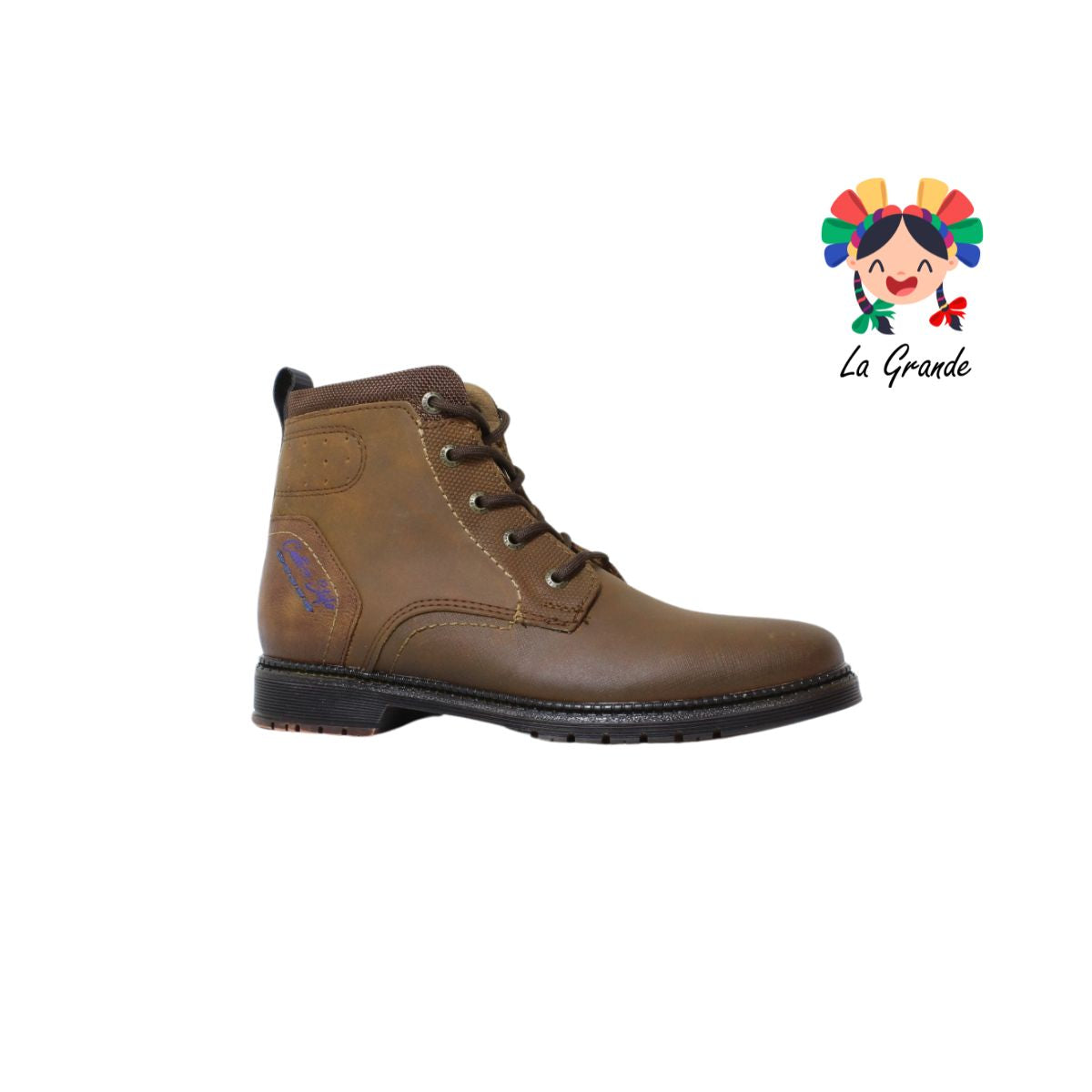 3863 CUSTOM Cafe Brandy Sint botin Casual para Dama y Joven