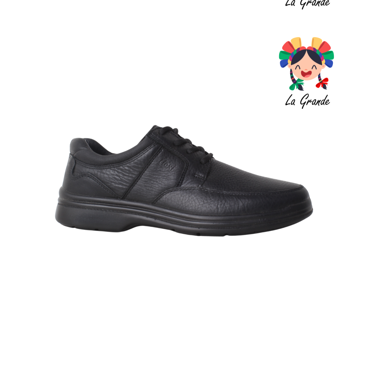 404801 FLEXI Negro Piel Zapato Casual Confort para Caballero