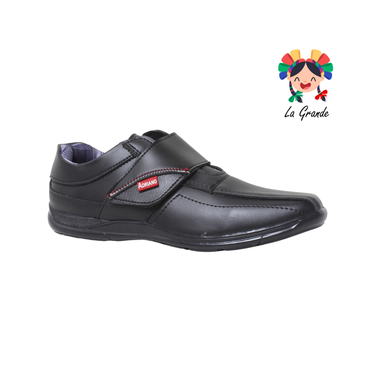 404 ADRIANO GIANETTI Negro Sint Zapato Casual Para Caballero