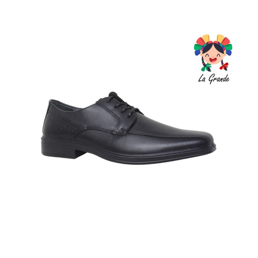 402 DERBY FLEXI Negro Piel Zapato Casual para Caballero