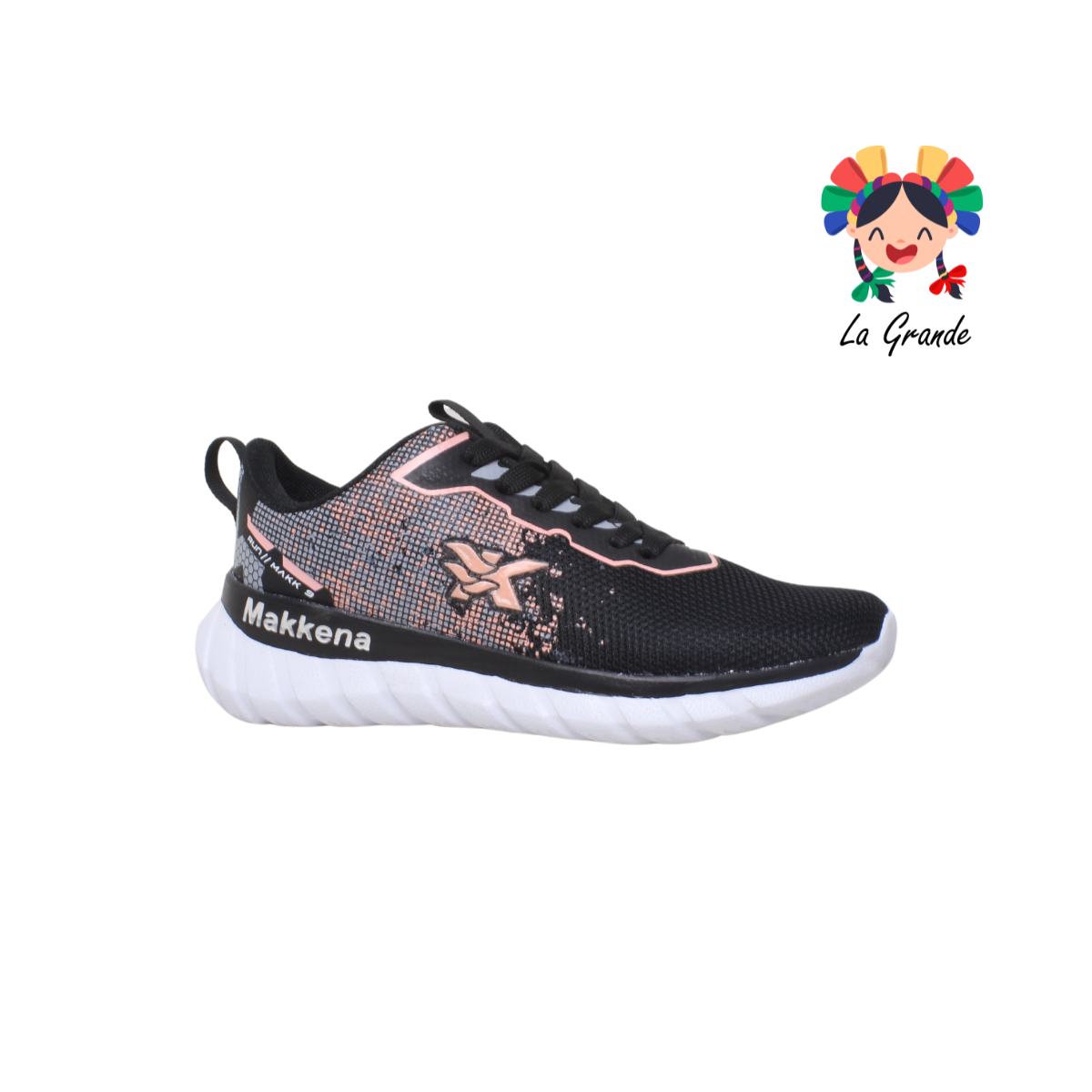 7055 MAKKENA Negro Coral Tenis para Dama