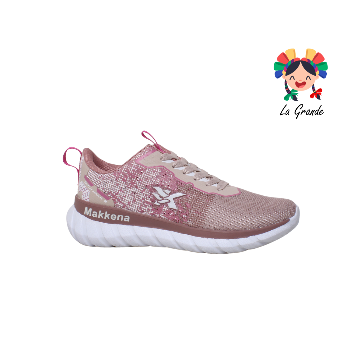 7055 MAKKENA Rosa tenis choclo para Dama