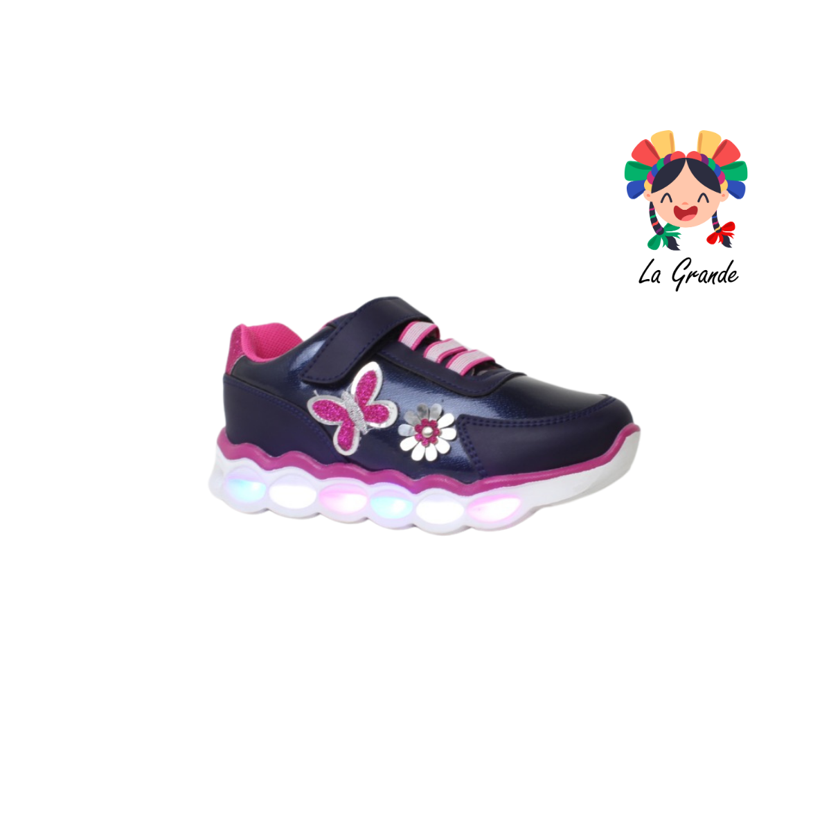 4082 DOMINIQ Marino Sint Tenis Casual Luces Led para Niña