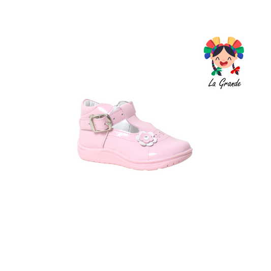 401 WIZZYZ Rosa Charol Bota Casual para Bebé