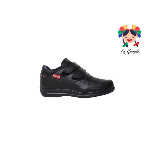 418 ADRIANO GIANETTI negro zapato de velcro escolar niño