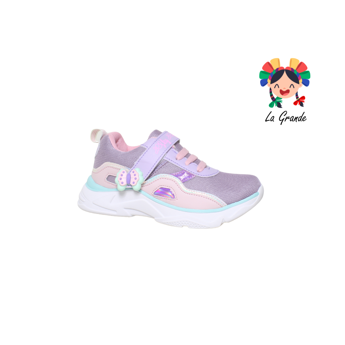 419 SKY LINE Rosa Lila Tenis infantil para niña