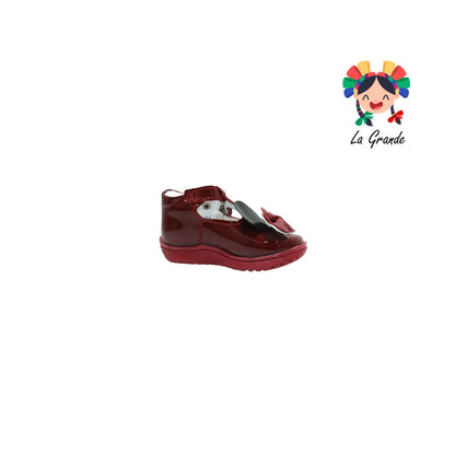 422 WIZZYZ Rojo charol zapato para niña bebé moño
