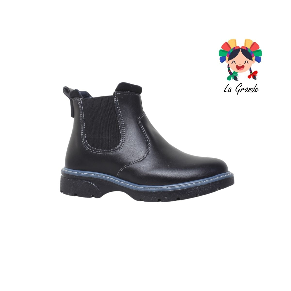 74230 YUYIN Negro Bota Casual Escolar para Niño