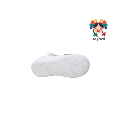 4261 NICK & WICK blanco Zapato casual para niña con velcro